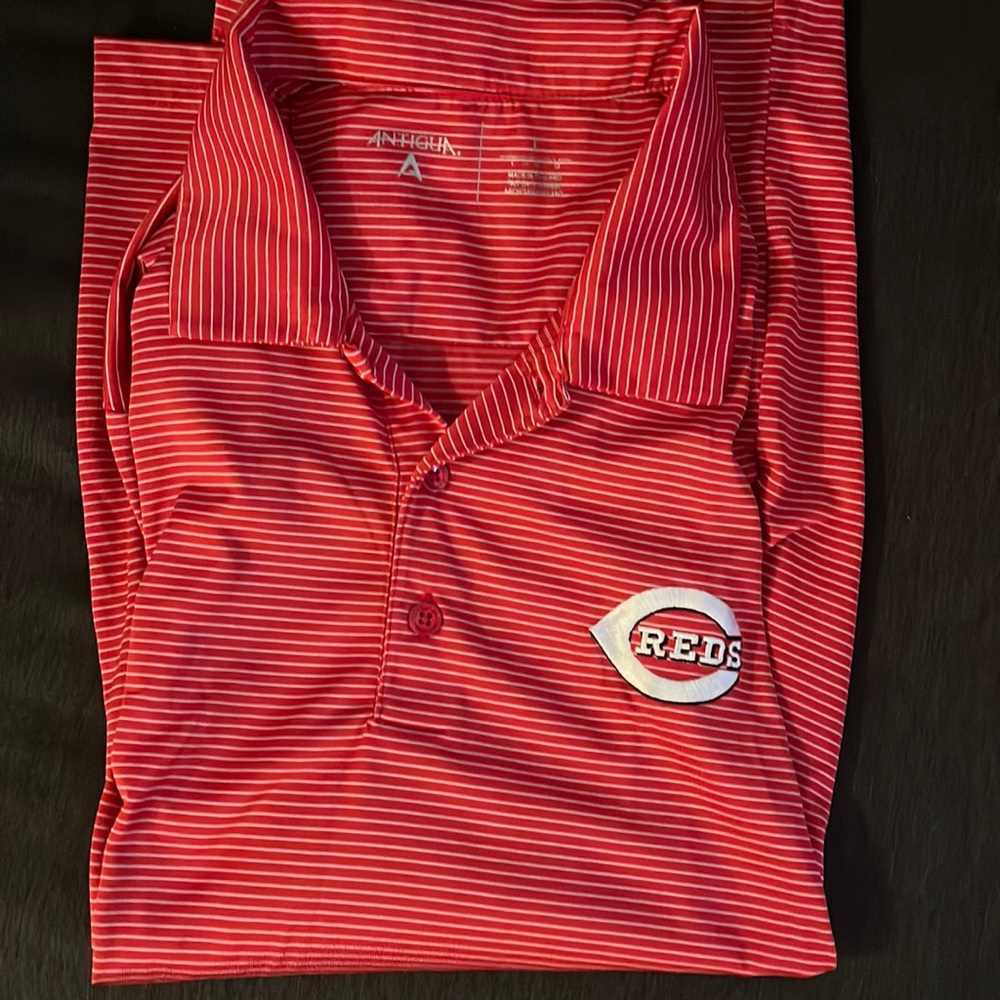 Large Cincinnati Reds Antigua Polo